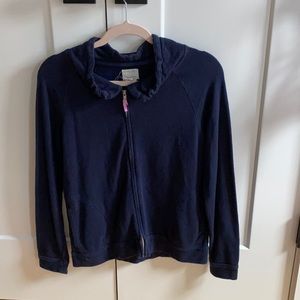 navy blue zip up